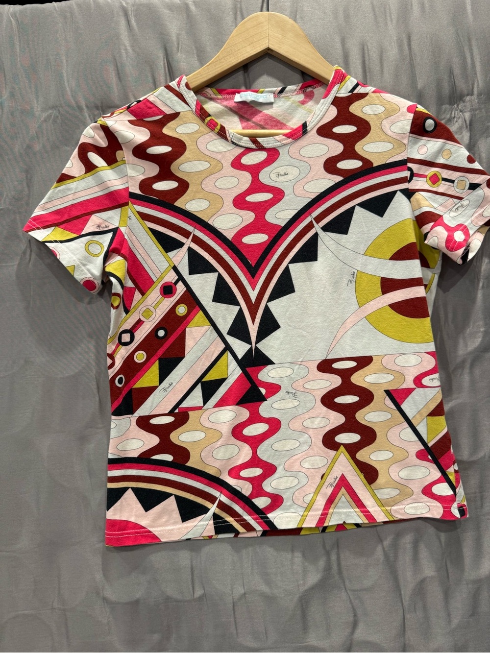 Emilio Pucci Vibrant Multicolor Geometric Print Top